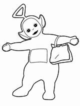 Teletubbies Coloring Pages Printable Coloring4free Film Tv Tinky Winky Related Kids sketch template