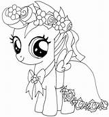 Pony Little Coloring Pages Scootaloo Printable Baby Princess Color Sweetie Belle Celestia Print Colouring Sheets Lil Mlp Supercoloring Outline Kids sketch template
