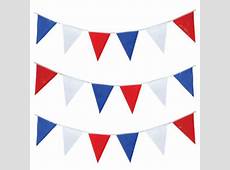 10 METRE FRANCE BLUE WHITE RED TRIANGLE FLAGS FABRIC BUNTING