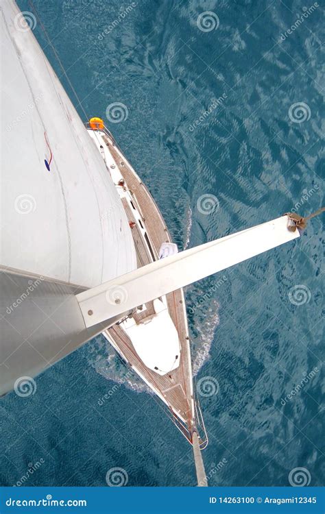 top view  sailing boat stock photo image  navigation