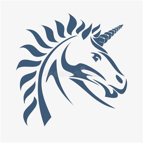 unicorn head stock image image