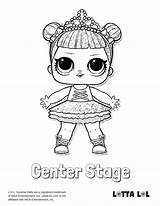 Lol Coloring Pages Glitter Surprise Center Stage Doll Lotta Dolls Series Color Unicorn Salvat Pe Kitty Birthday sketch template