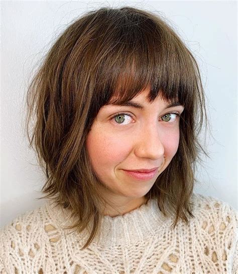 25 Latest Medium Length Hairstyles With Bangs For 2020