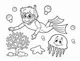 Coloring Pages Summer Boy Easy Kids Adults sketch template