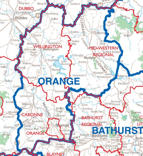 city map orange mapsofnet