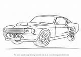 Mustang Drawing 1968 Step Drawings Draw sketch template