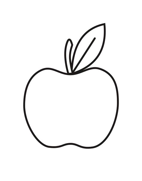 printable apple coloring pages
