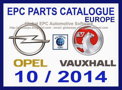global epc automotive software opel vauxhall epc epc parts catalogue europe