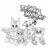 Coloring Paw Patrol Pages Mighty Pups Kids Printable Easter Popular sketch template