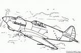 Aviones Combate Combatiente Yak 9r sketch template