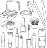 Maquillaje Cosmeticos Maquiagem Cosméticos Cosmetics Eps10 Sorvetes Vetores sketch template