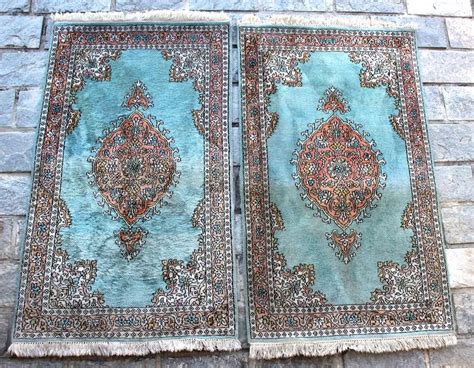 paar tapijten india midden  eeuw  cm  cm catawiki
