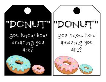 student donut appreciation tags donut    amazing