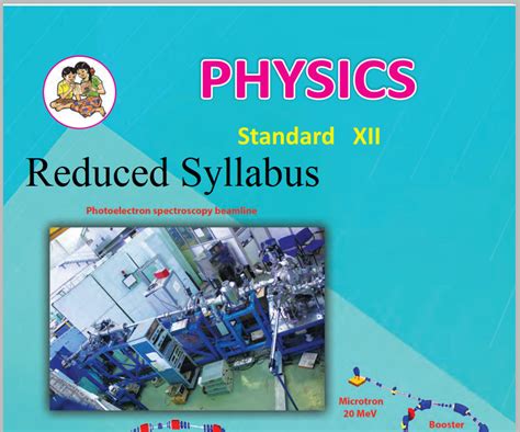 12 Class Reduced Syllabus For Physics With Textbook Initiation Of Physics