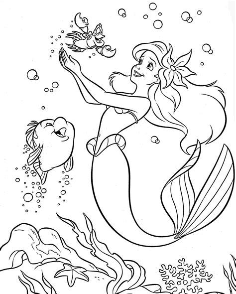 ariel coloring pages coloring print
