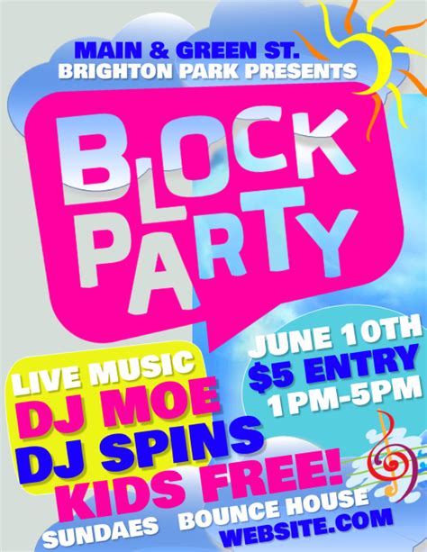 block party template postermywall