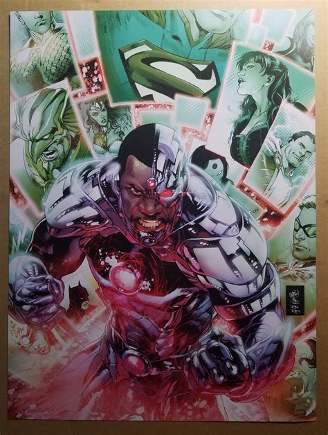 Justice League 18 Cyborg Jla By Ivan Reis Dc Comics By Joe