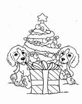 Coloring Dog Pages Dogs Christmas Puppy Printable Puppies Cute Kids Color Corgi Colouring Tree Hard Print Frank Lisa Two Adult sketch template