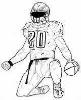 Football Coloring Pages Drawing Sports sketch template