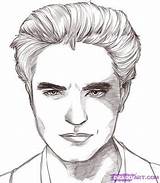Twilight Cullen Pattinson Coloring Colorare Step Disegni Dessins Misti Eclipse Ausmalen Crayon Trickfilmfiguren Potter sketch template