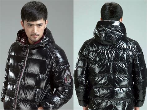 dayu brand men s shiny black down jacket Куртка