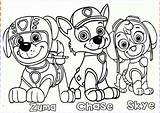 Coloring Pages Paw Patrol Printable Kids Print Skye Chase Zuma sketch template