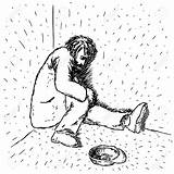 Clipart Man Beggar Family Drawing Homeless Poverty Poor People Clip Cliparts Group Blind Library Easy Help Clipground sketch template