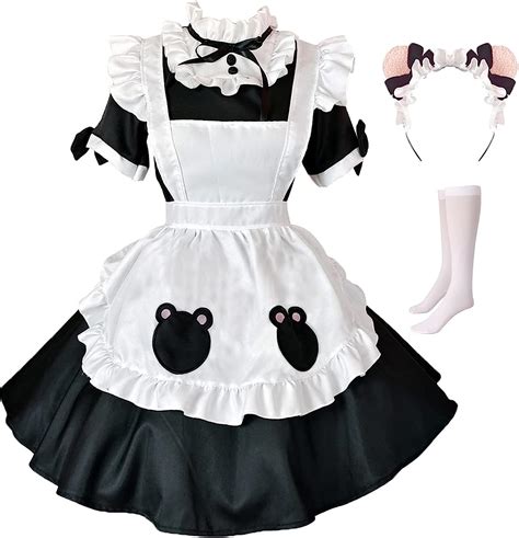 buy women s cosplay french apron maid fancy dress anime maid costume