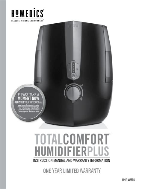 homedics humidifier manual  consumers water
