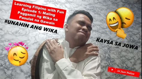 learning filipino with fun maling paggamit ng wika sa pasulat na