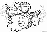 Octonautas Colorir Octonauts Cuttlefish Pocoyo Imprimir Cuddle Recortar Pegar sketch template