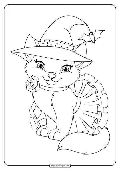 printable cute halloween cat coloring pages cat coloring book cat