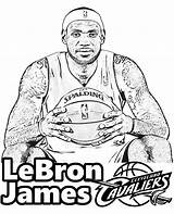 Lebron Lakers Cavaliers Topcoloringpages sketch template
