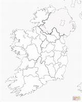 Irlanda Colorare Cartina Mappa Disegno sketch template