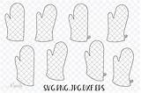 Oven Mitts Potholders Accessories Kitchen Thehungryjpeg Cart sketch template