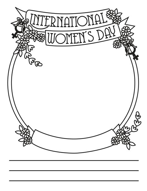 women  day flowers coloring pages womens day coloring pages
