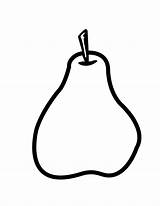 Pear Coloring Colouring Pages Clipart Printable Kids Cliparts Great Library Favorites Add sketch template