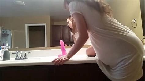 hot teen from rides dildo in front of mirror xvideos