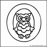 Coloring Pages Alphabet Kids Letter Printable Printables Letters Owl Preschool Print Puzzles Word sketch template