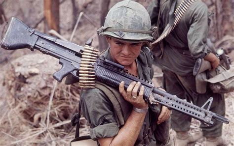 heavy machine gun  carried  vietnam ca  vietnam