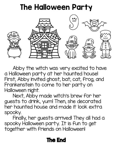 printable halloween stories printable templates