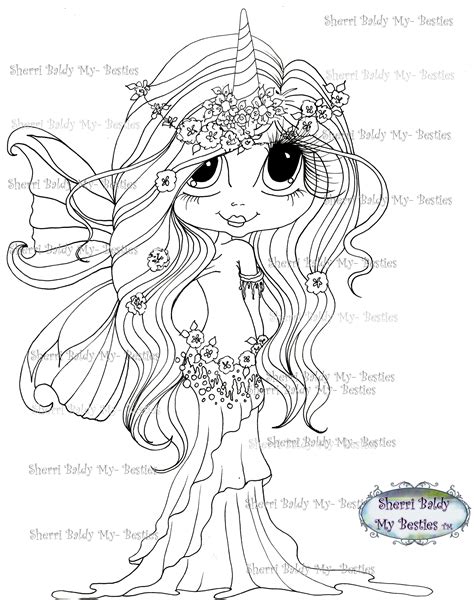 fairy  unicorn coloring pages  cute unicorn coloring pages