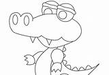 Crocodile Tock Tick sketch template