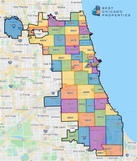Chicago Downtown Zip Code Map Printable Map Gambaran