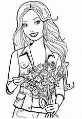 Coloring Barbie Pages Blank Book Choose Board sketch template
