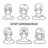 Coronavirus sketch template