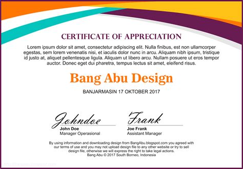 background desain sertifikat png