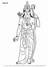Lord Ram Hindu Sita Ganesha Navami sketch template