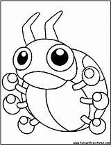 Ledyba Coloring Pages Fun sketch template