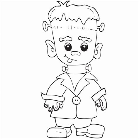 scary frankenstein coloring pages archives  coloring